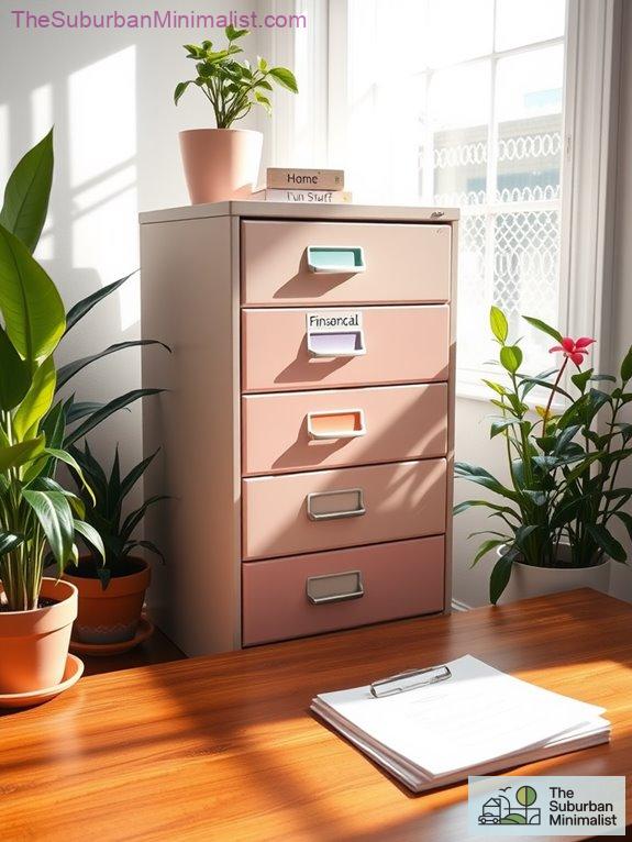 declutter and arrange documents