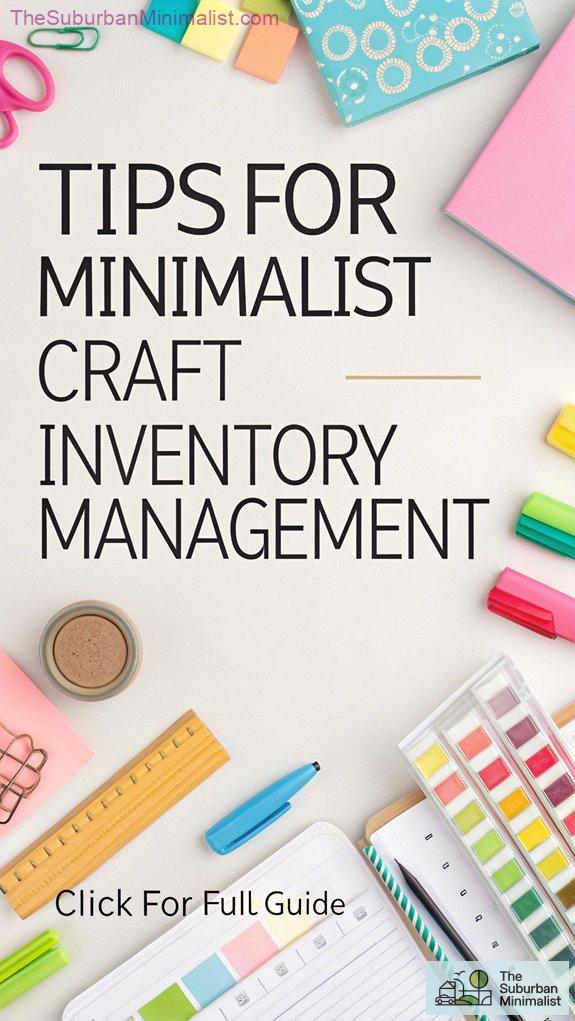 7 Tips for Minimalist Craft Inventory Management - The Suburban Minimalist