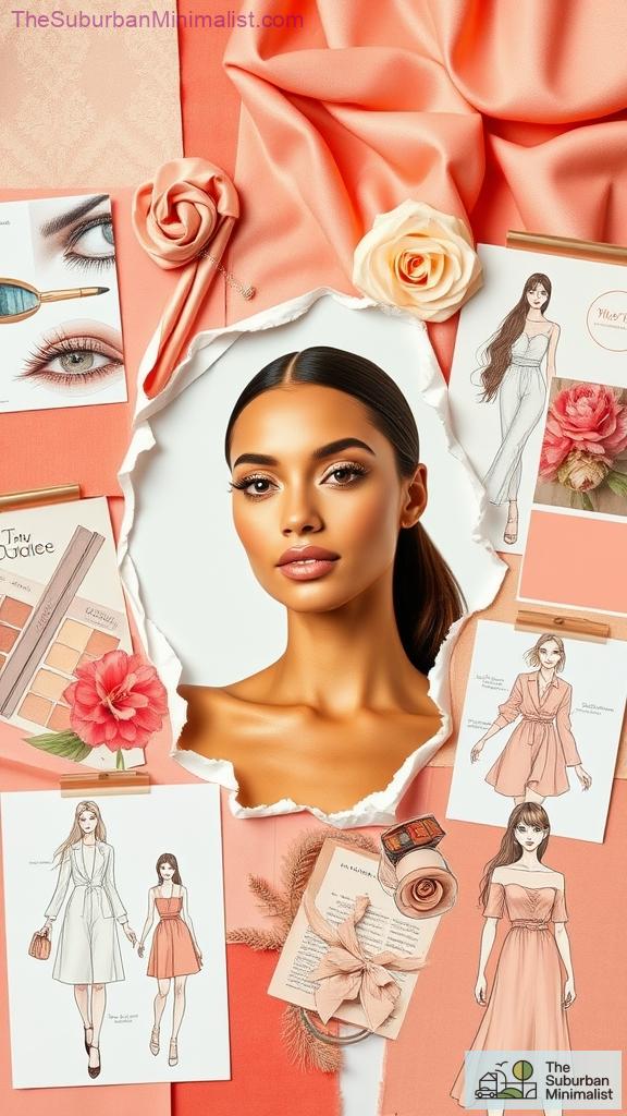 coral and peach blush