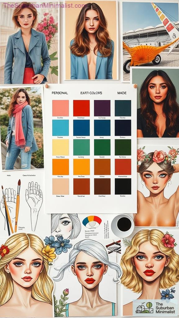 colorful features and textures