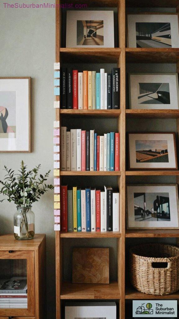 accessible organized aesthetic shelving