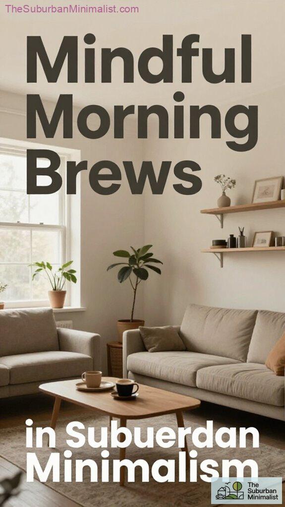 calm suburban morning routine