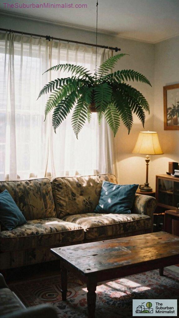 floating fern vintage aesthetic