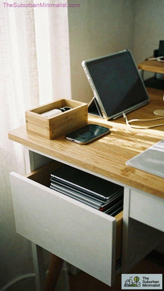 hidden organized family workspace