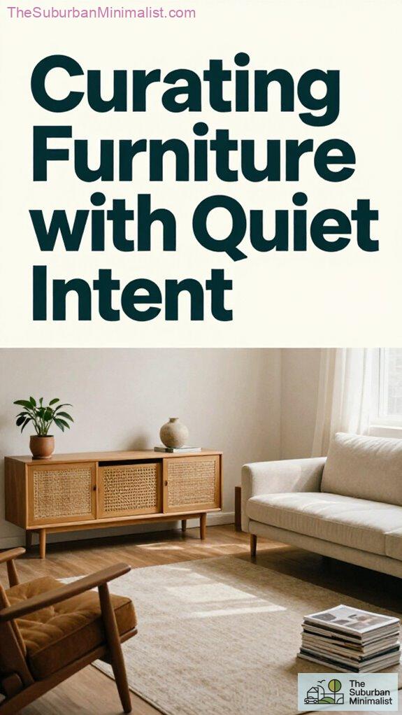 mindful minimalist furniture selection