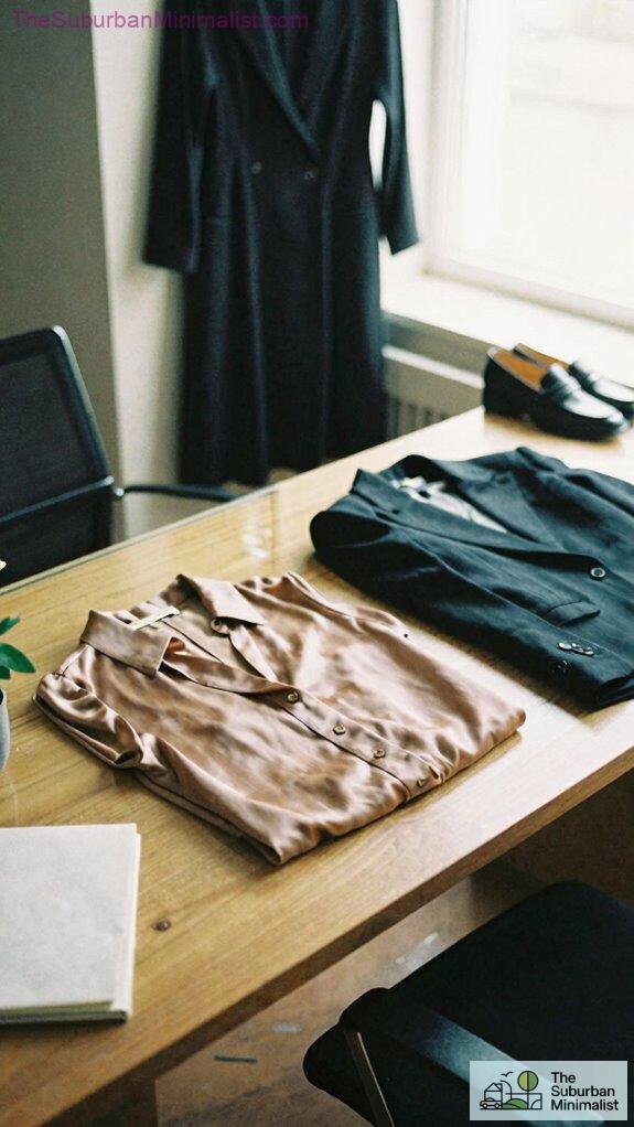 minimalist intentional office wardrobe