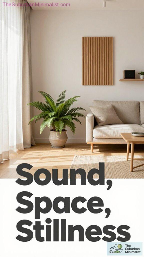 minimalist suburban acoustic enhancement