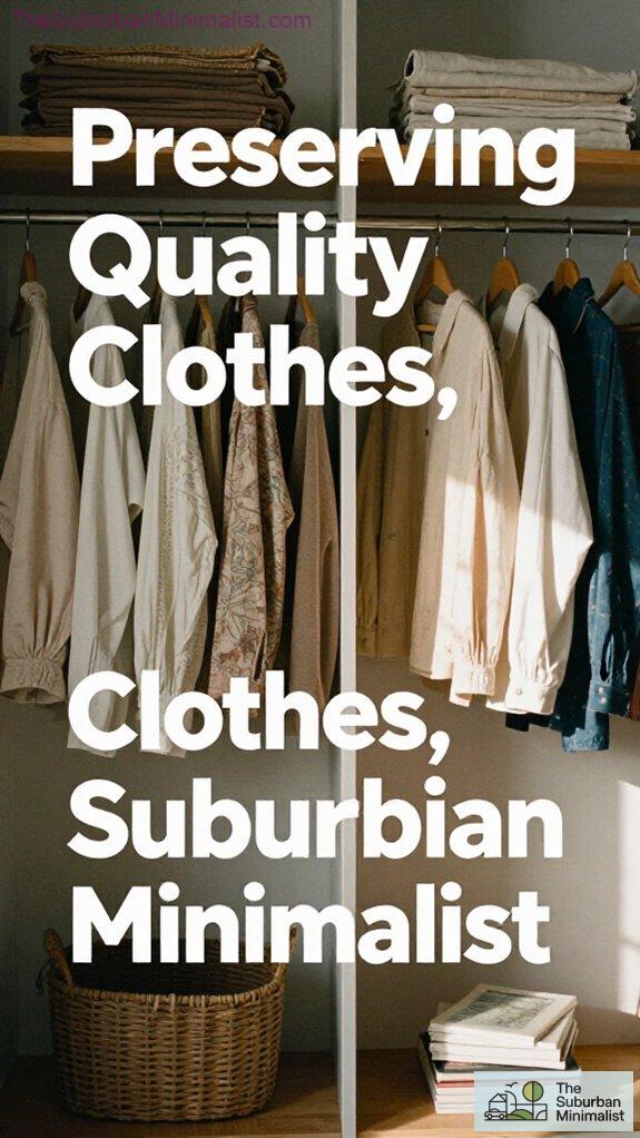 minimalist suburban clothing preservation