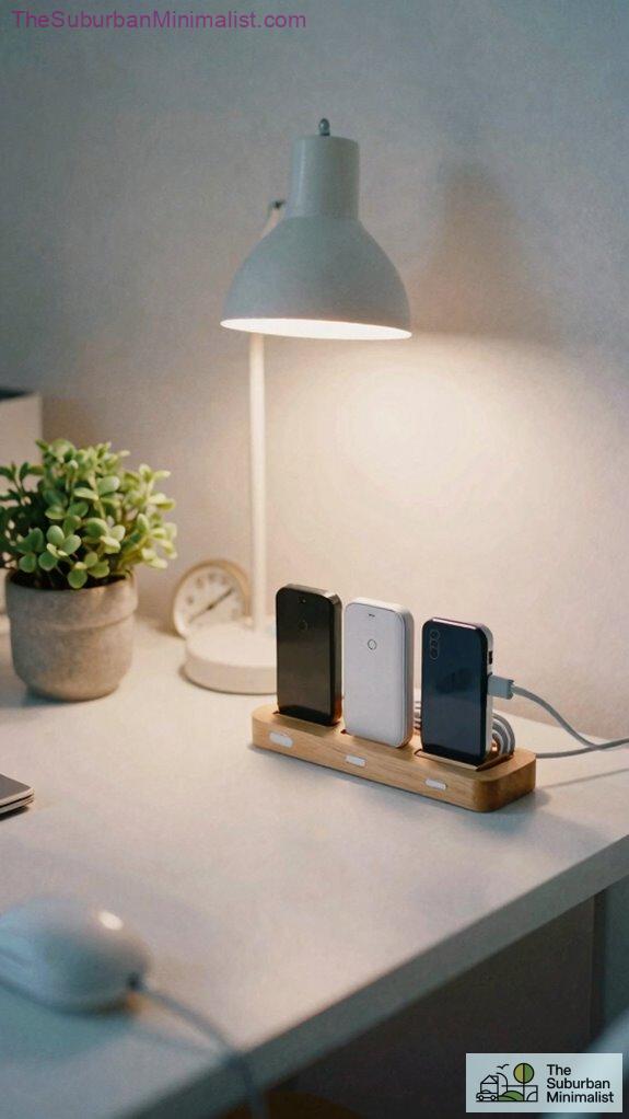 organized charging calm mornings
