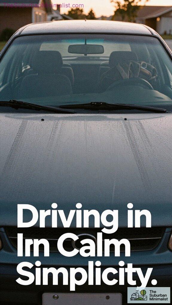 relaxed simple suburban driving