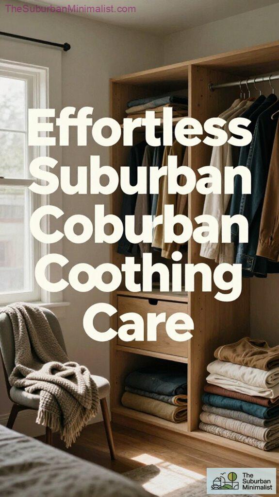 simple minimal clothing maintenance