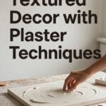 simple plaster textured decor