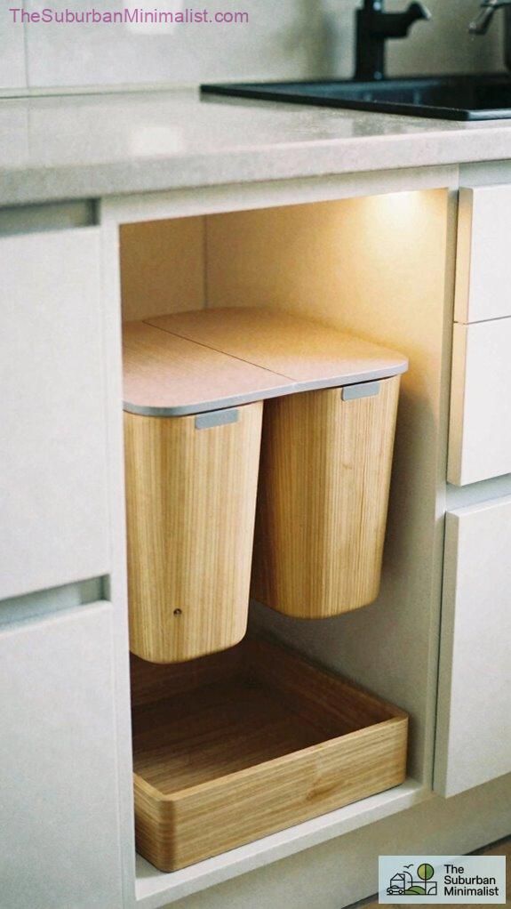 stylish hidden recycling system