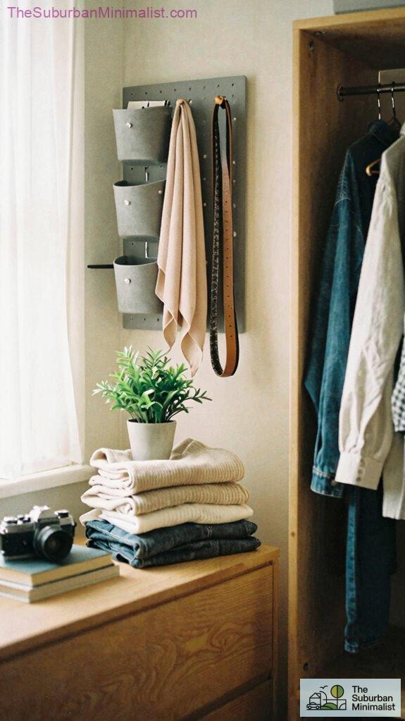 stylish organized minimal wardrobe
