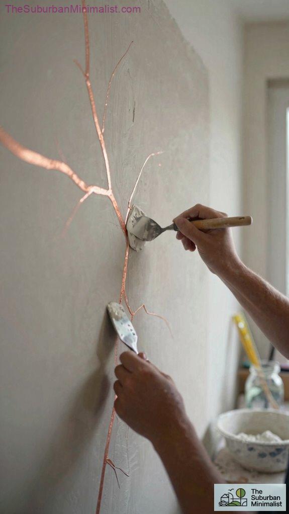 subtle copper vein elegance