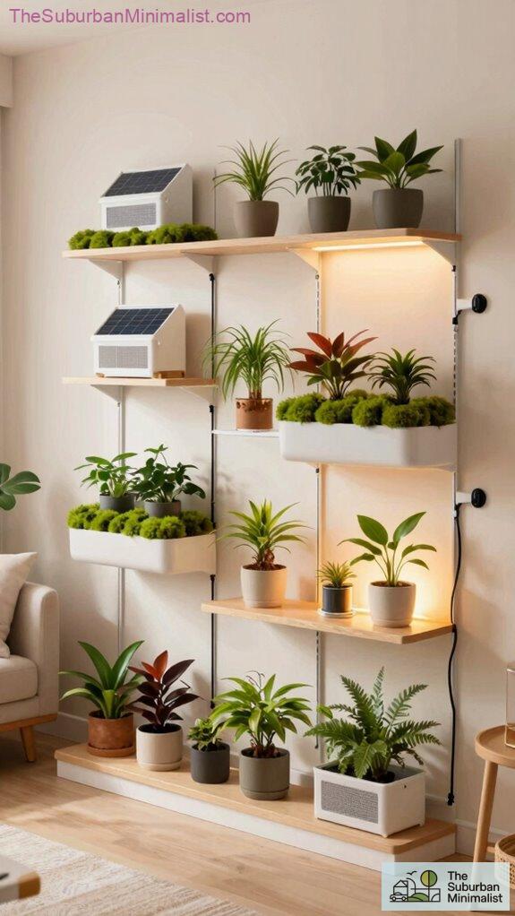 vertical lush modular greenery