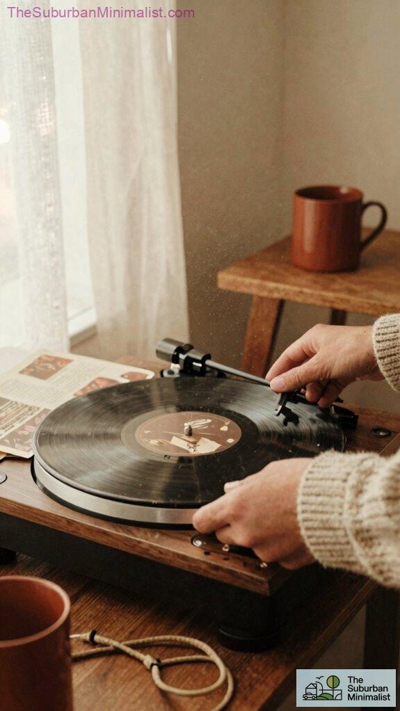 vinyl silence minimalism mindfulness