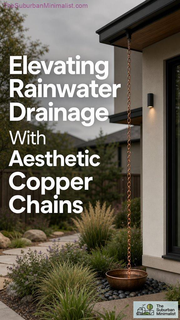 decorative copper rain chains