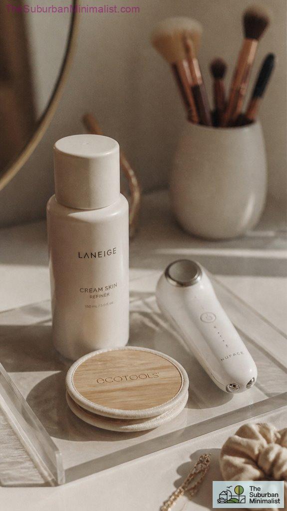 minimalist purposeful beauty routine