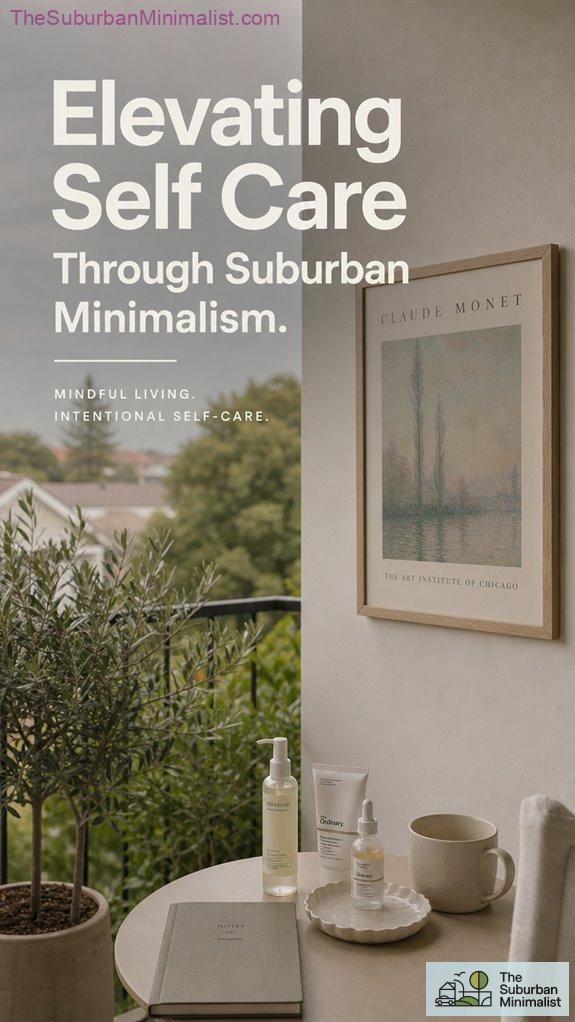 minimalist suburban self care