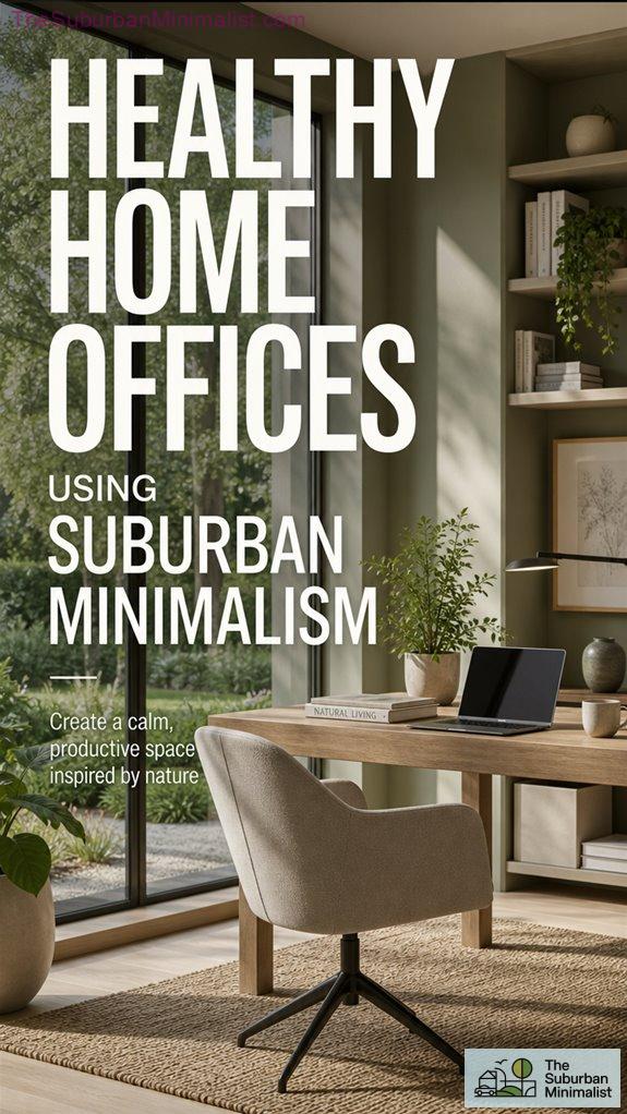minimalist suburban workspace