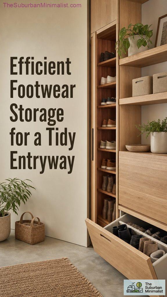 organized shoe storage solution