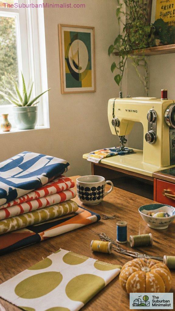 purposeful colorful vintage decor