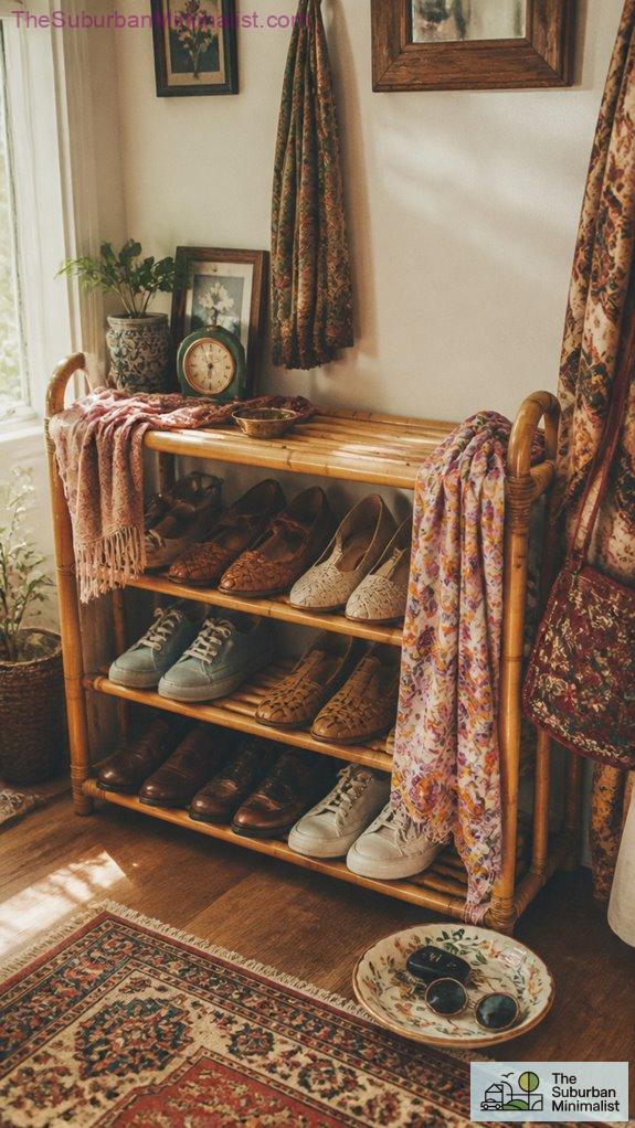 stylish organized shoe storage