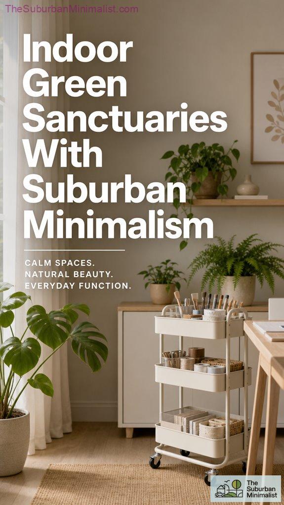 suburban minimalist plant decor