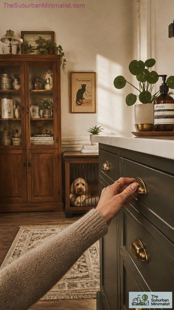 vintage accents and elegant lighting