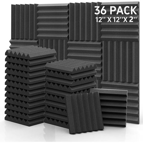 GUERRI Acoustic Foam Panels 12x12x2 Inches 36 Pack