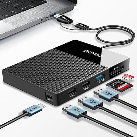 YOTUO 1TB External Hard Drive & Multiport Hub