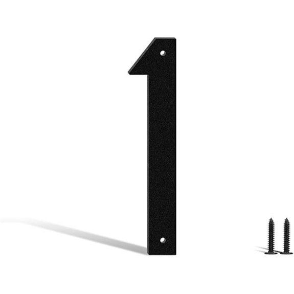 3-Inch Metal House Numbers and Letters (Number 1)