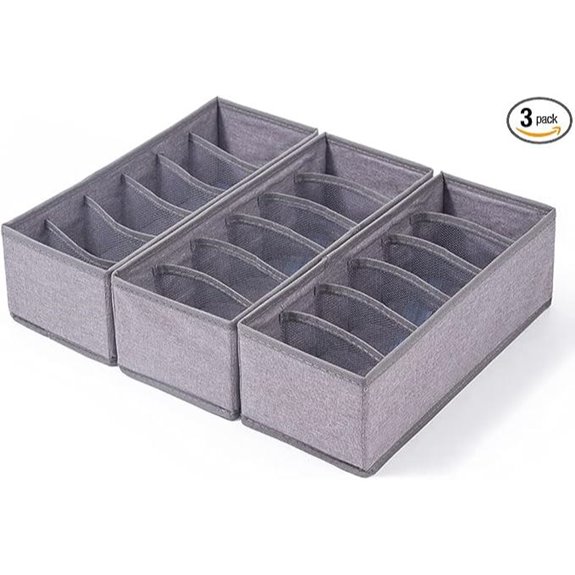 Qozary 3-Pack Drawer Organizer Dividers