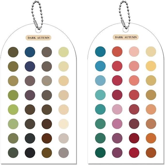 acrylic color card set