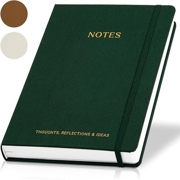 ZICOTO Aesthetic Linen Notebook for Women 7x10