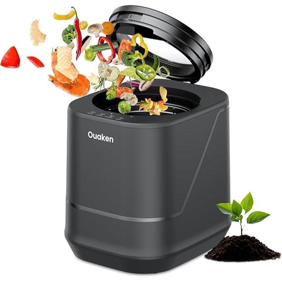 Electric Kitchen Composter with Auto-Cleaning and Odorless