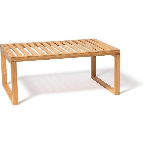 Lipper Bamboo Kitchen Shelf for Pantry and Bathroom