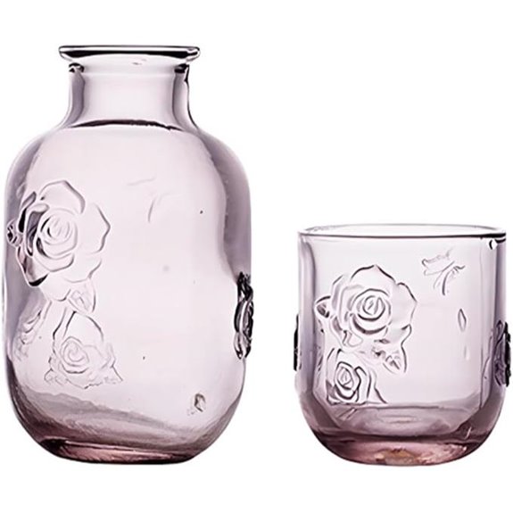 Nightstand Water Carafe and Tumbler Set