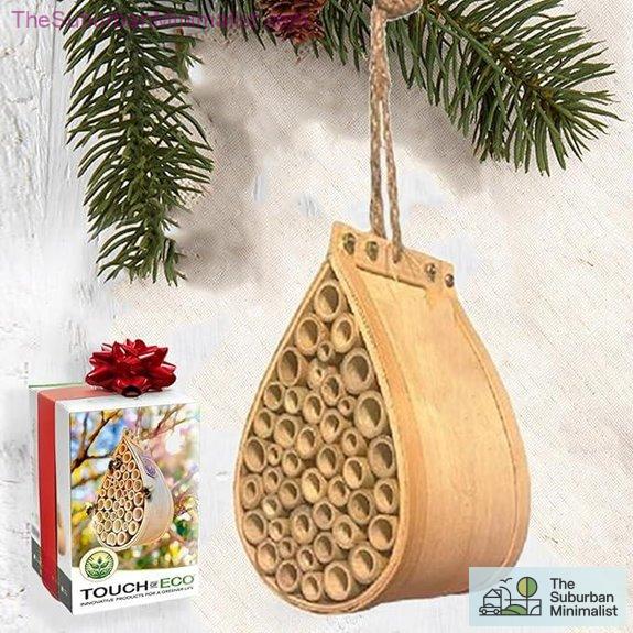 Pollinating Palace Mason Bee House with Bamboo Tubes