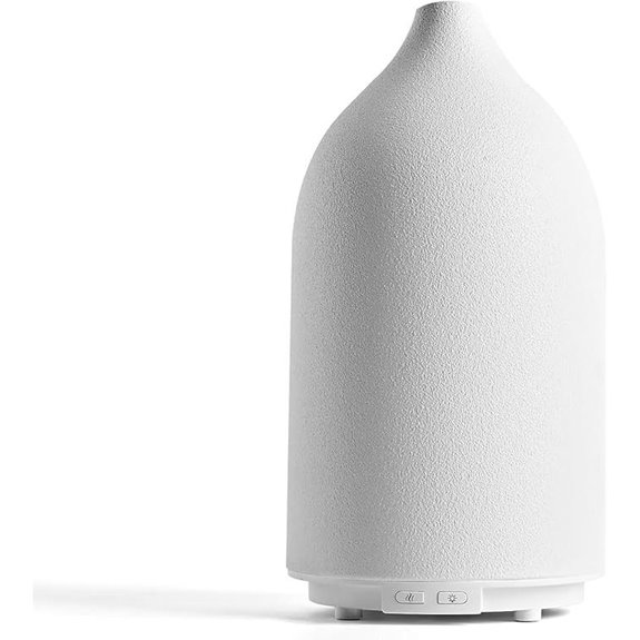 Aroma Diffuser,500ML Ceramic Ultrasonic with 7-Color LED Light