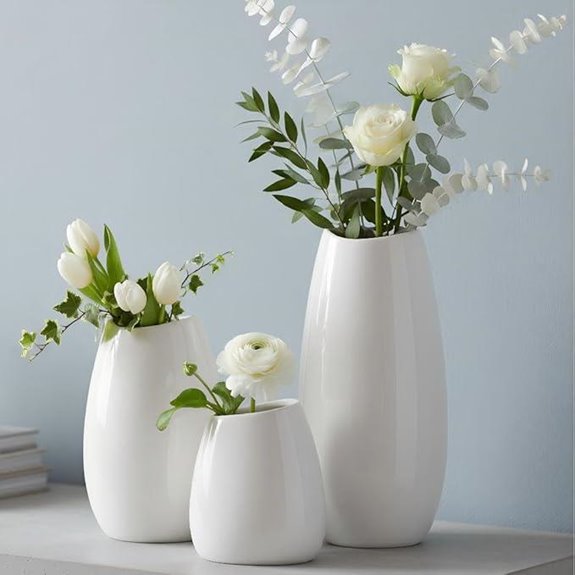 Hjn Ceramic Vase Set of 3 for Home Decor
