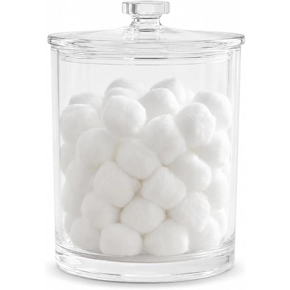 ForPro Clear Acrylic Apothecary Jar with Lid