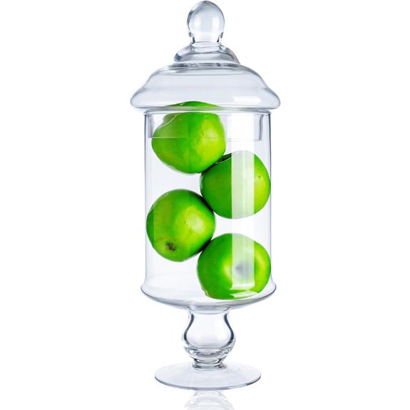 Diamond Star Clear Glass Storage Jar