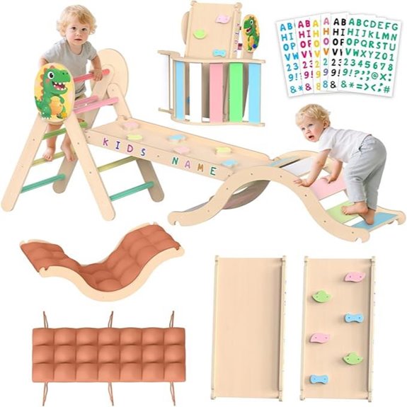 Acenova Pikler Triangle Climbing Set with Accessories