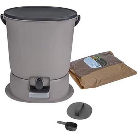 Kitchen Compost Bin with Faucet and Airtight Seal