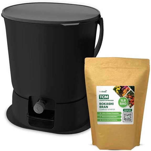 TeraGanix Bokashi Compost Starter Kit (Black)