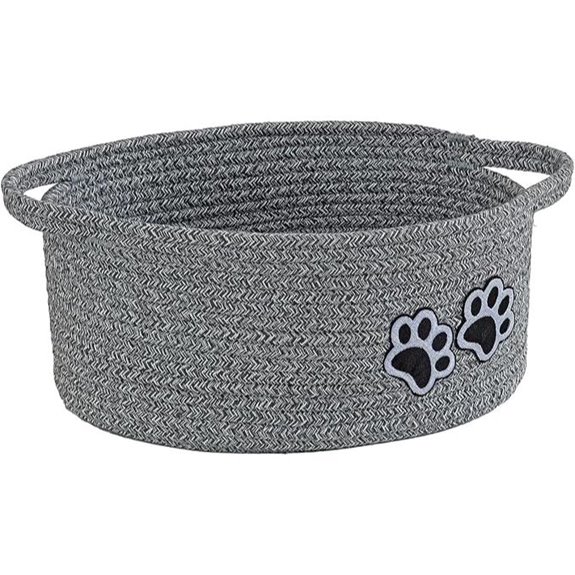 Cotton Rope Nursery Organizer Baskets with Handles
