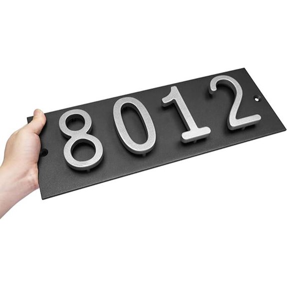 ColorTree Custom Floating House Numbers Sign
