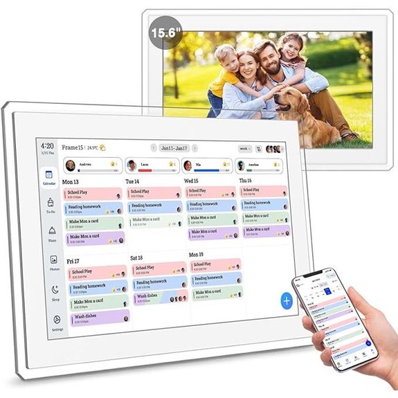 Digital Touch Screen Calendar with Photo Frame